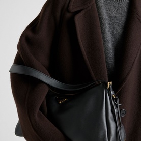 Aim&eacute;e Large Leather Shoulder Bag
