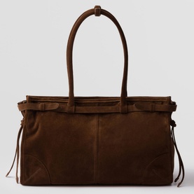 Bonnie Large Suede Handbag