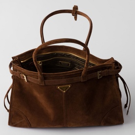 Bonnie Large Suede Handbag