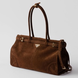 Bonnie Large Suede Handbag