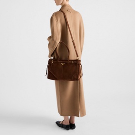 Bonnie Large Suede Handbag