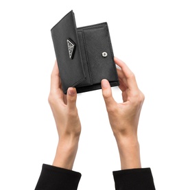 Saffiano Small Leather Wallet