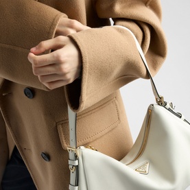 Aim&eacute;e Large Leather Shoulder Bag