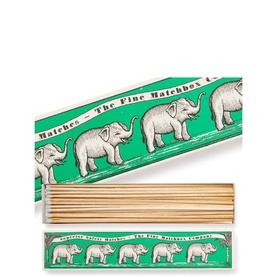 Green Elephants Match Box