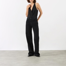 Hugh High-Rise Straight Leg Jeans