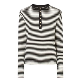 Alessia Striped Long-Sleeved Top