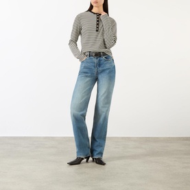 Alessia Striped Long-Sleeved Top