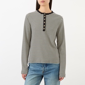 Alessia Striped Long-Sleeved Top
