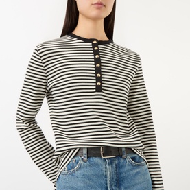 Alessia Striped Long-Sleeved Top