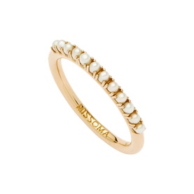 Fine Half Pearl Eternity Ring