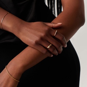 Fine Half Pearl Eternity Ring