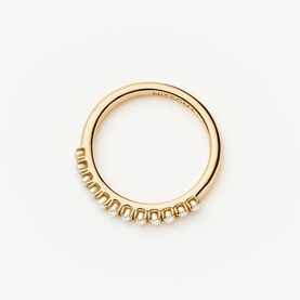 Fine Half Pearl Eternity Ring