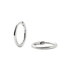 Fine Classic White Gold Hoop Earrings