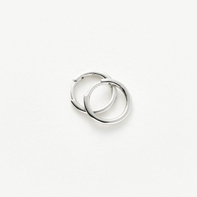 Fine Classic White Gold Hoop Earrings