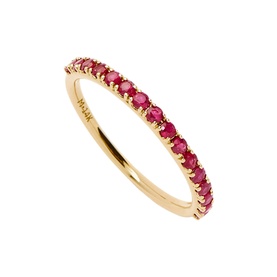 Fine Half Ruby Eternity Ring