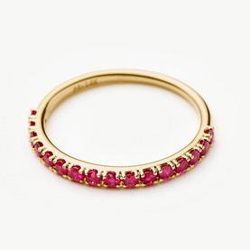 Fine Half Ruby Eternity Ring