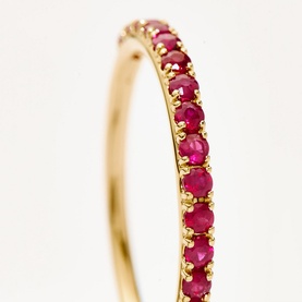 Fine Half Ruby Eternity Ring