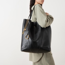 Spin Leather Tote Bag