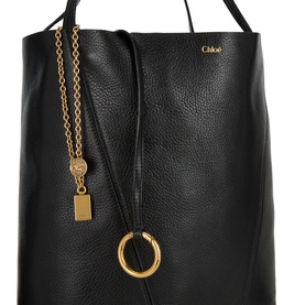 Spin Leather Tote Bag