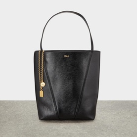 Spin Small Leather Tote Bag