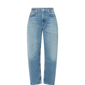 Miro Barrel-Leg Tapered Jeans