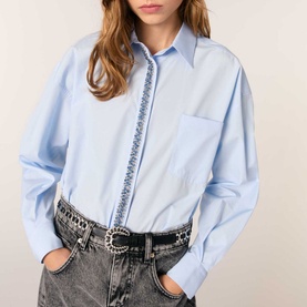 Embellished Patch Pocket Shirt
