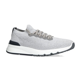 Knit Lace-Up Trainers