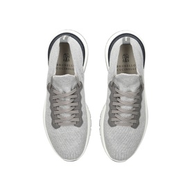Knit Lace-Up Trainers