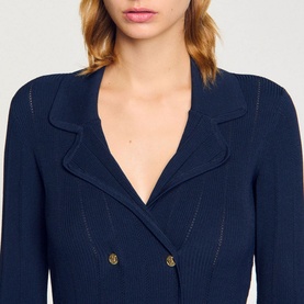 Olympe Rib-Knit Shirt Dress