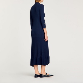 Olympe Rib-Knit Shirt Dress