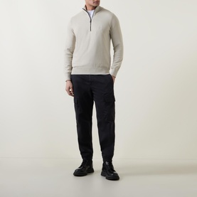 Half-Zip Logo Sweater