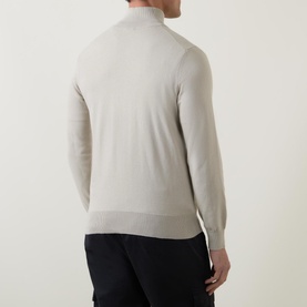 Half-Zip Logo Sweater