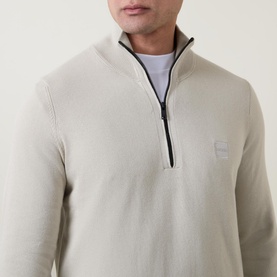 Half-Zip Logo Sweater