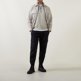 Half-Zip Logo Sweater