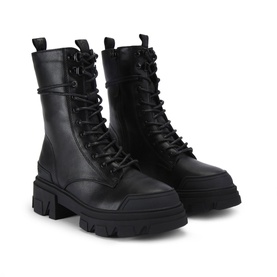 Trekker Lace-Up Biker Boots