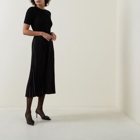 Fadridi Pleated Flared Dress