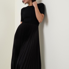 Fadridi Pleated Flared Dress
