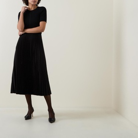 Fadridi Pleated Flared Dress