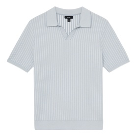 Lancaster Open Collar Textured Polo Shirt