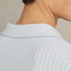 Lancaster Open Collar Textured Polo Shirt