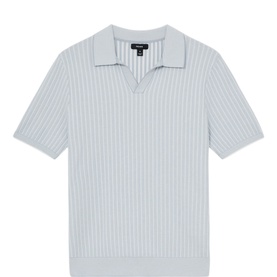 Lancaster Open Collar Textured Polo Shirt