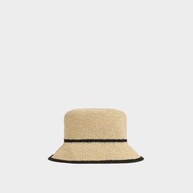 Edith Tipped Straw Bucket Hat