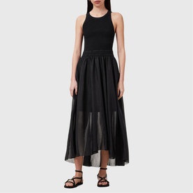 Zenia Semi-Sheer Dress
