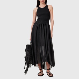 Zenia Semi-Sheer Dress