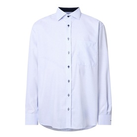 Micro-Check Single-Cuff Formal Shirt