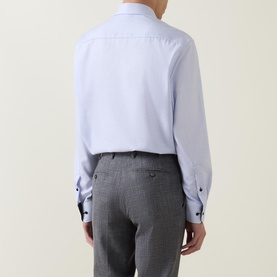 Micro-Check Single-Cuff Formal Shirt