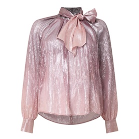Lam&eacute; Flared Blouse