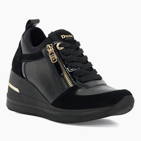 Eiline Lace Up Wedge Trainers