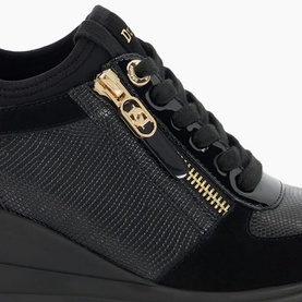 Eiline Lace Up Wedge Trainers