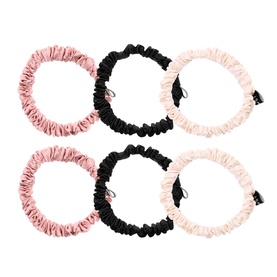 Six-Pack Skinny Silk Scrunchies